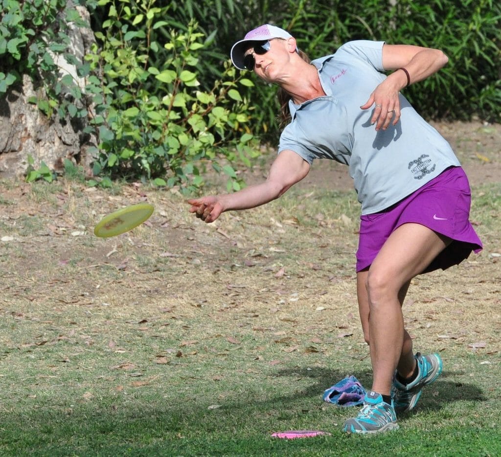 Sarah Hokom will miss the next few weeks with an injury. Photo: PDGA