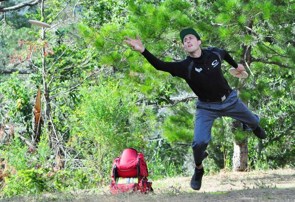 Ricky Wysocki jumped into second place with the hot round yesterday at the Masters Cup. Photo: PDGA