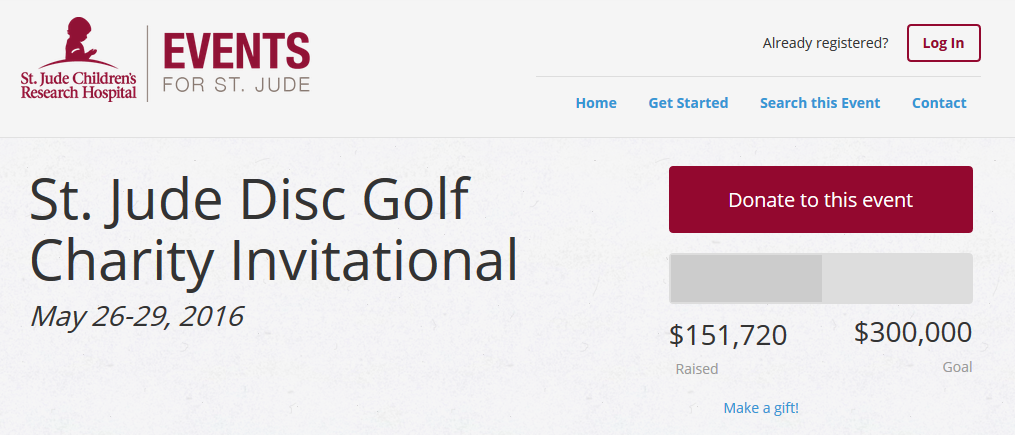 With only one day until the event, fundraising for the St. Jude Disc Golf Charity Invitational is way behind schedule.