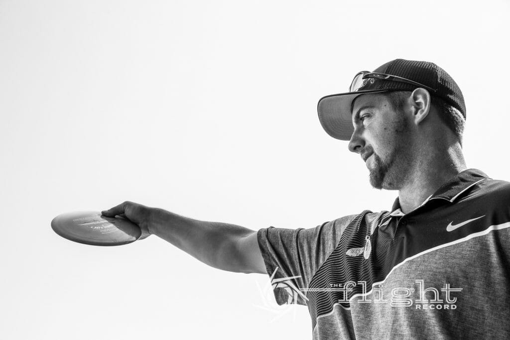 Alex Geisinger shot to the top of the leaderboard after a bogey-free first round at the Vibram Open. Photo: Stu Mullenberg, The Flight Record