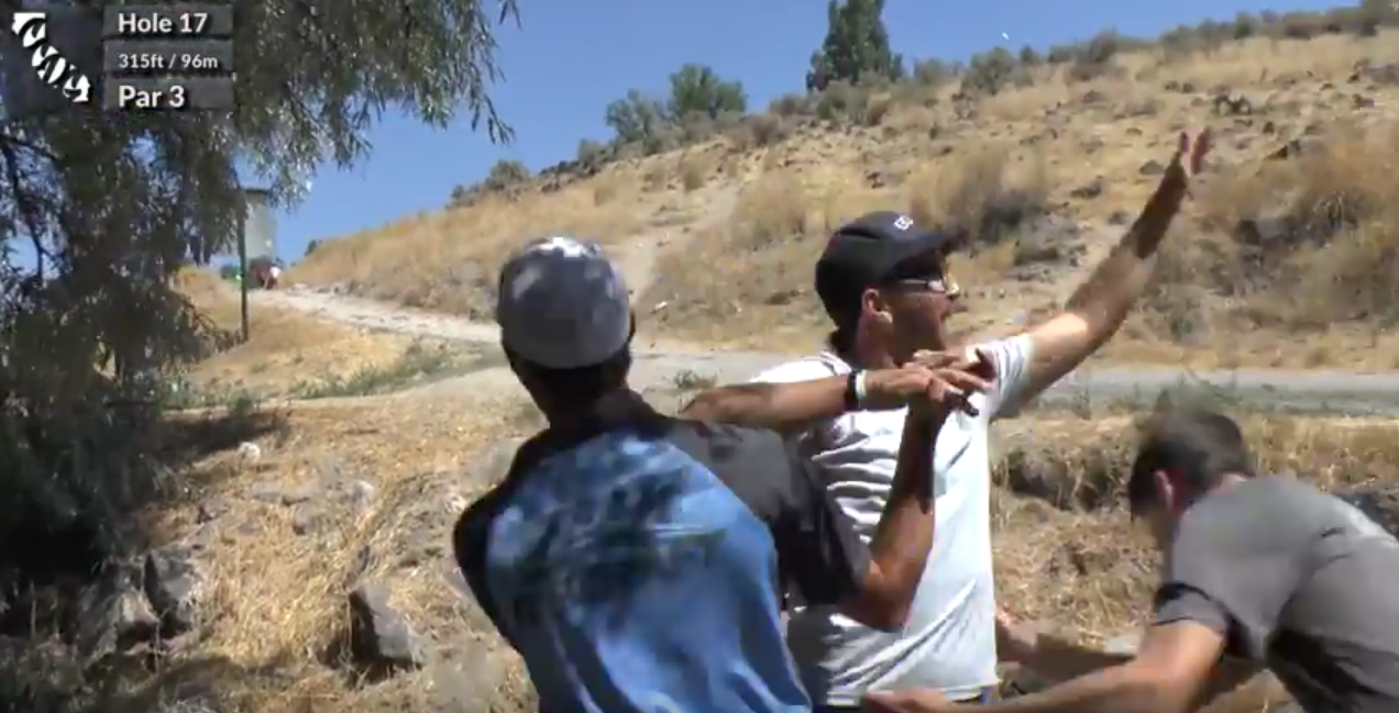 WATCH Oakley Smashes Uphill Ace Livewire Ultiworld Disc Golf