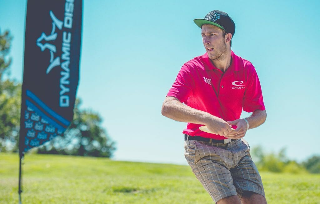 Ricky Wysocki shot yet another hot round as he padded his lead at the PDGA Professional Disc Golf World Championships in Emporia, Kansas. Photo: Juan Luis Garcia, Overstable Studios