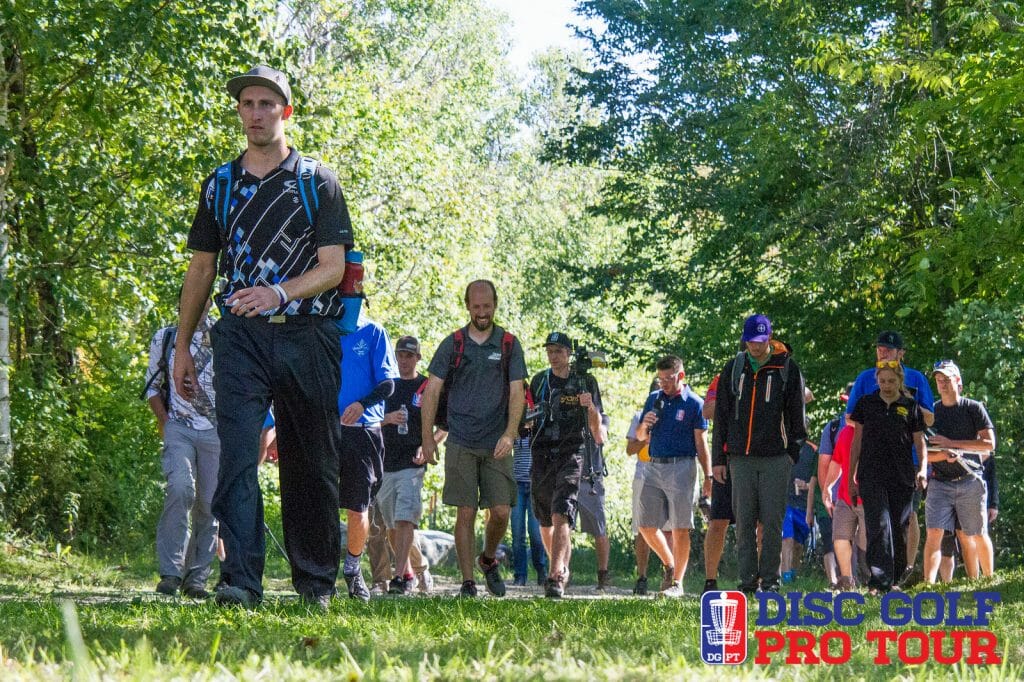 Ricky Wysocki continued to distance himself from the field on day two of the Green Mountain Championship. Photo: Lauren Lakeberg, LEL Photography/DGPT