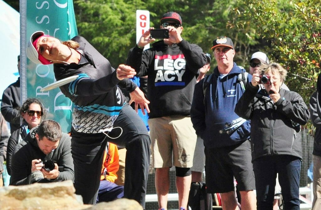 Sarah Hokom's wire-to-wire win at the United States Women's Disc Golf Championship in Sabattus, Maine, was her first PDGA Major victory in three years. Photo: PDGA