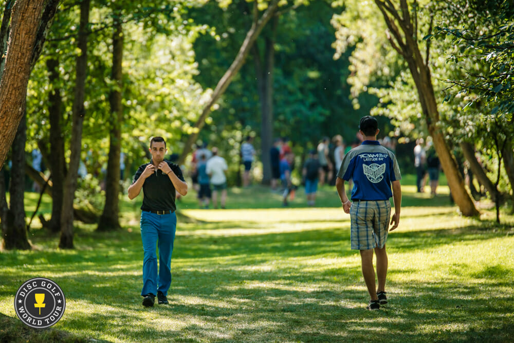 Paul McBeth (left) and Ricky Wysocki have pushed each other consistently throughout the 2016 season. Photo: Eino Ansio, Disc Golf World Tour