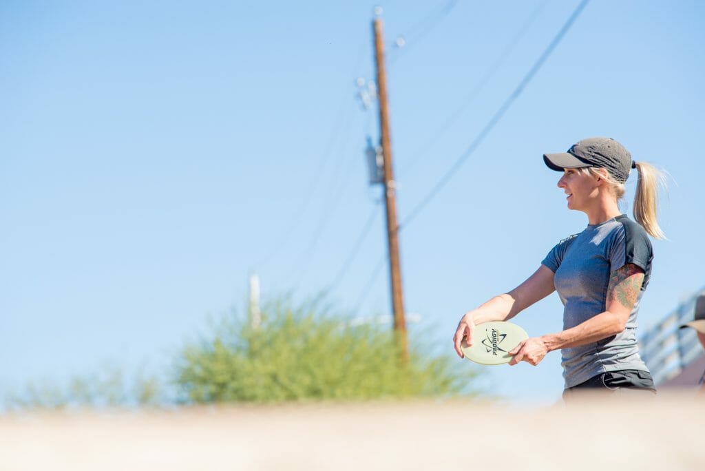 Catrina Allen did Catrina Allen things at this weekend's Phoenix Ladies Open. Photo: Shayne Holley