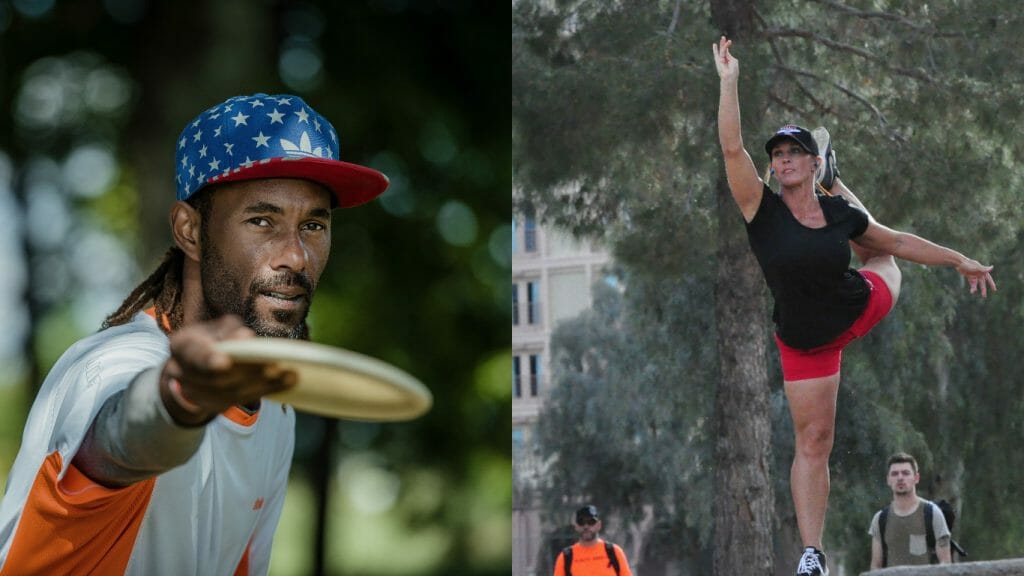 After strong 2016 seasons, Philo Brathwaite (left) and Jennifer Allen were elevated to Innova's Star Team. Photos: Innova Discs/PDGA