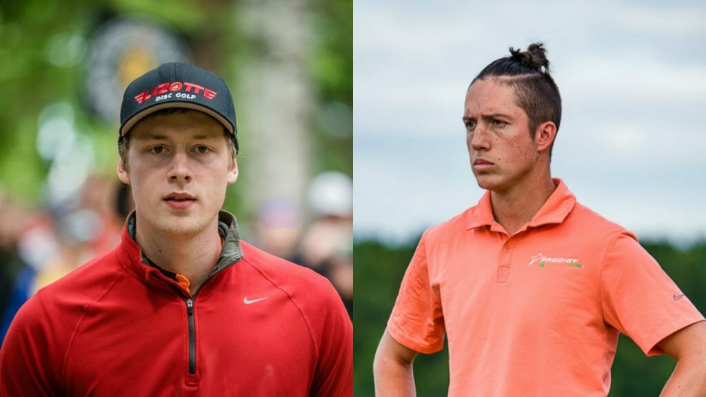 Simon Lizotte (left) and Paul Ulibarri. Photos: Eino Ansio, Disc Golf World Tour