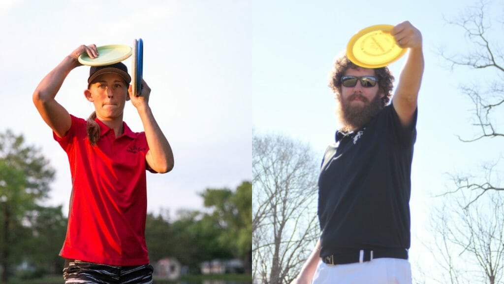 Paige Pierce (left) and Zach Melton are the newest members of the Dynamic Discs team. Photos: Dynamic Discs