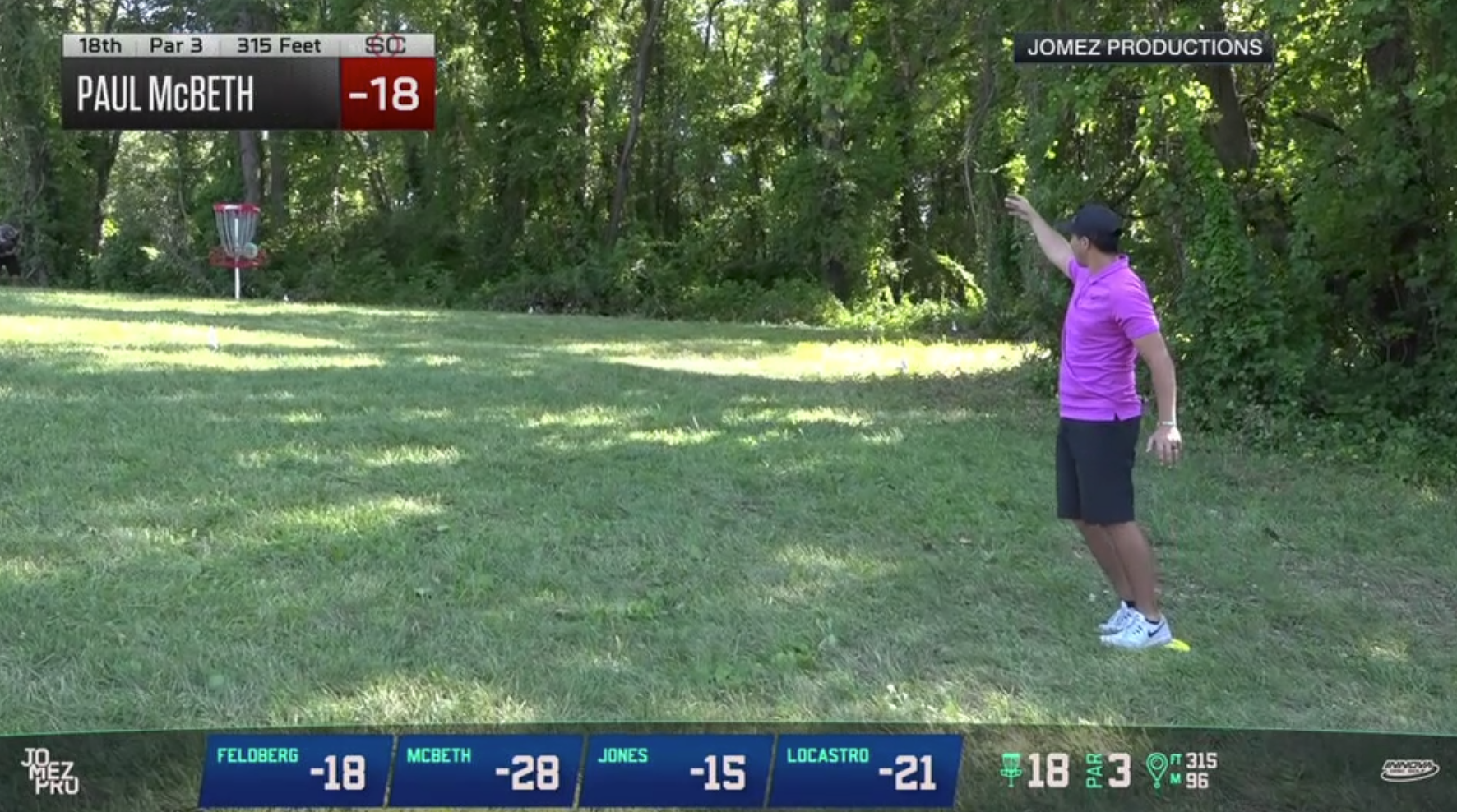 disc golf hole in one espn