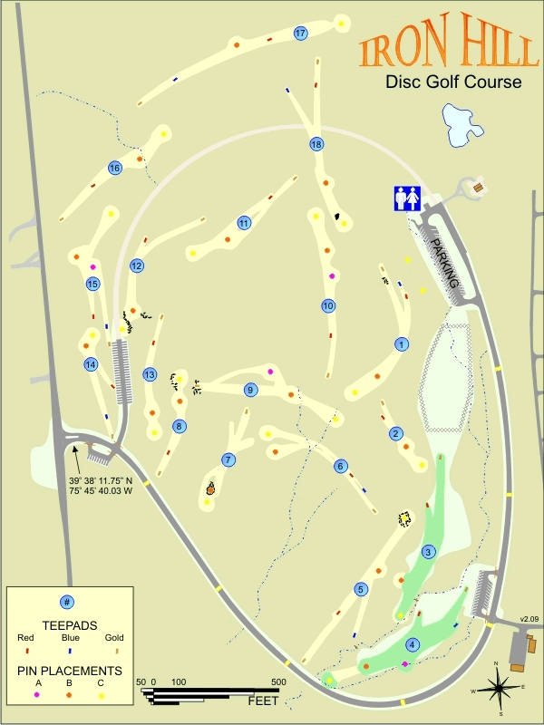 iron hill course map