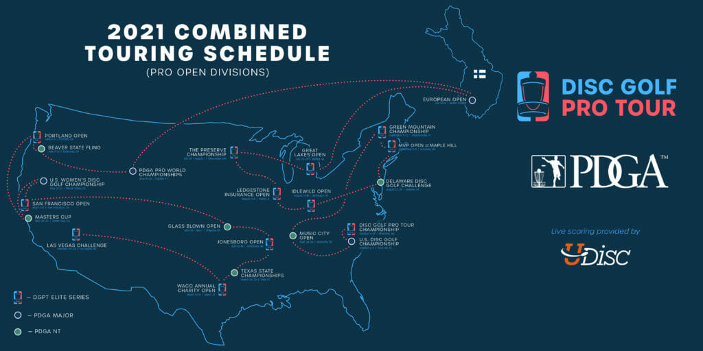 disc golf pro tour broadcast schedule