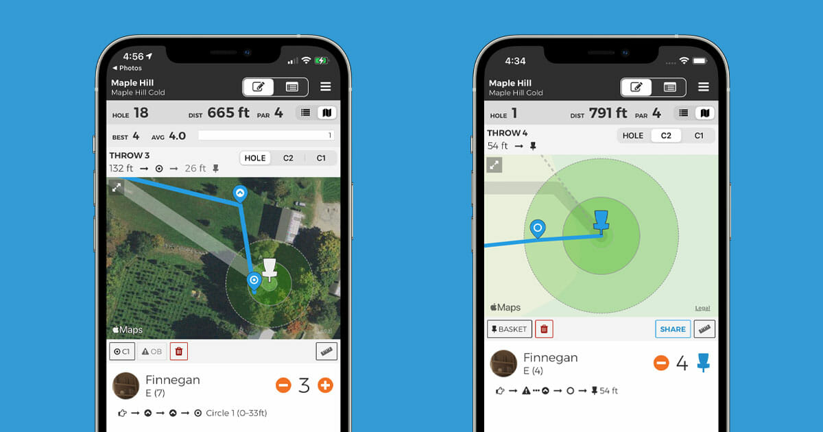 UDisc Adds Map Scoring, Shot Distance Tracking Ultiworld Disc Golf