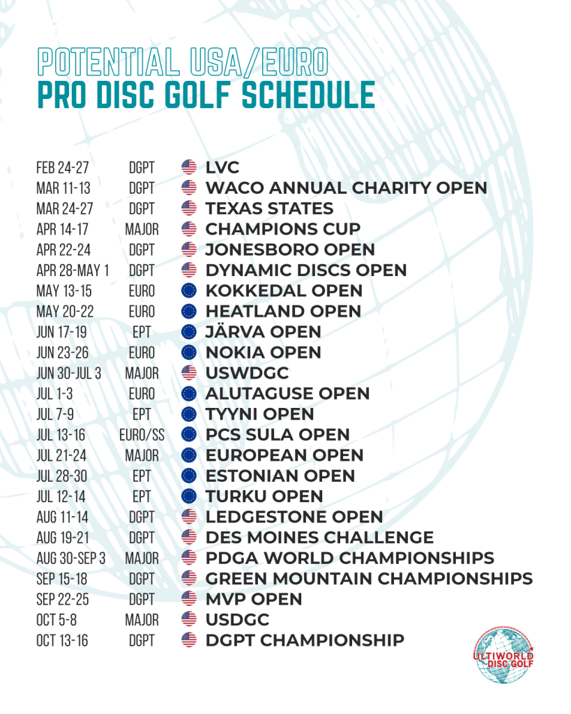 usa euro pro disc gold schedule v4