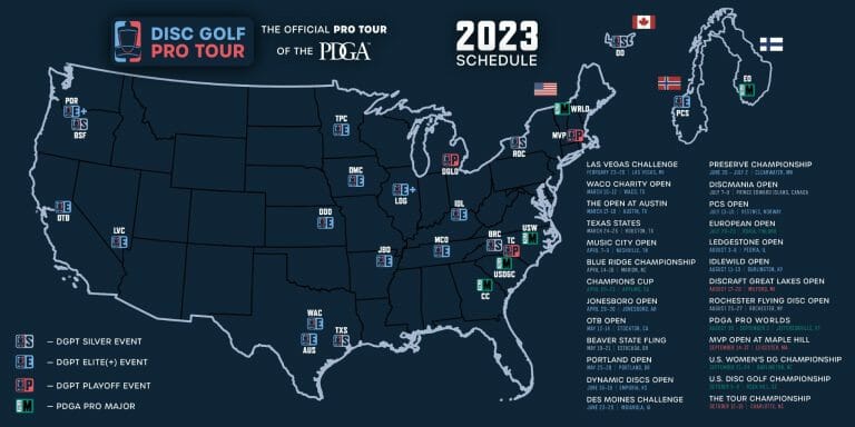 2023 disc golf pro tour schedule
