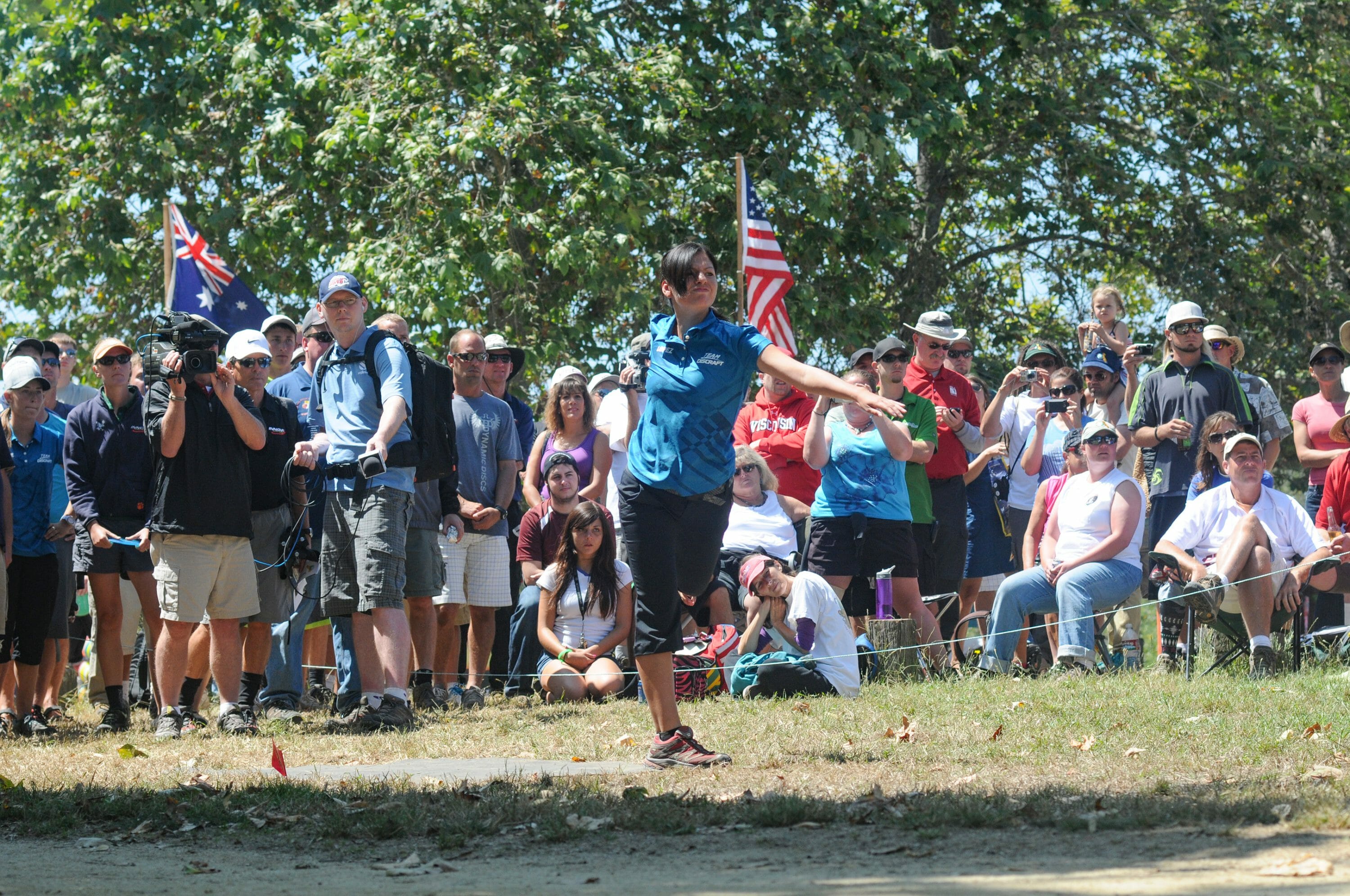 Liz Lopez in the FPO final of the 2011 World Championships. Photo: Kingsley Flett.